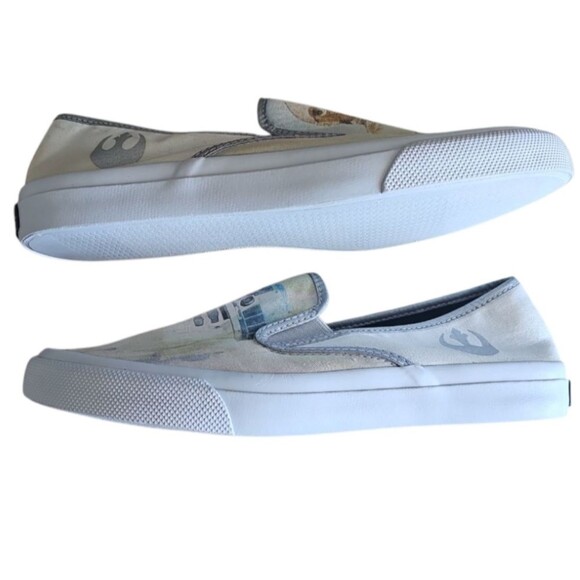 Sperry Star Wars C-3PO & R2-D2 Slip-On Shoes Men's Sz 8.5 Retro Canvas Nerdcore - Picture 10 of 16